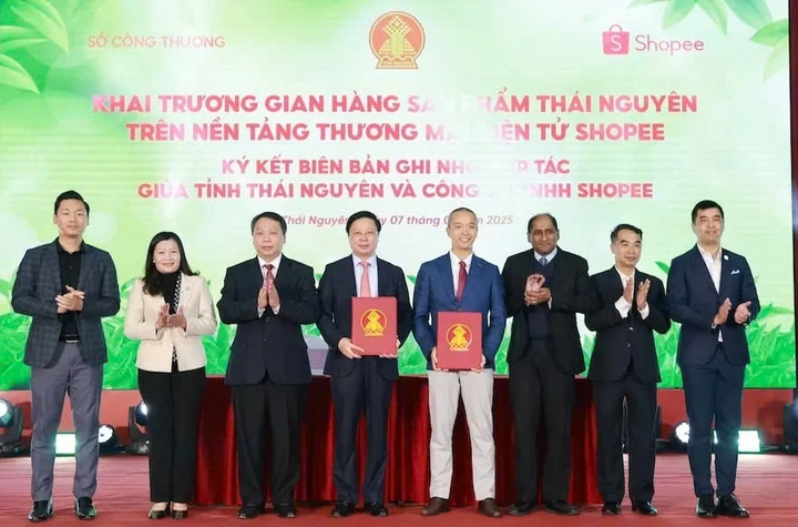 Th&aacute;i Nguy&ecirc;n ra mắt Gian h&agrave;ng sản phẩm tr&ecirc;n s&agrave;n thương mại điện tử Shopee - Ảnh 1.
