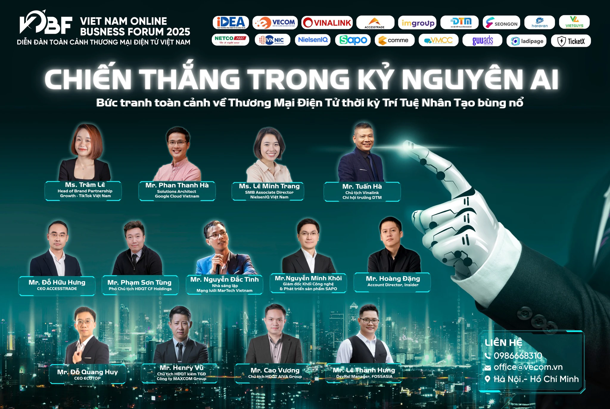 VOBF 2025 – Diễn đàn Thương mại điện tử lớn lhất Việt Nam trở lại Chủ đề: Chiến thắng trong kỷ nguyên AI